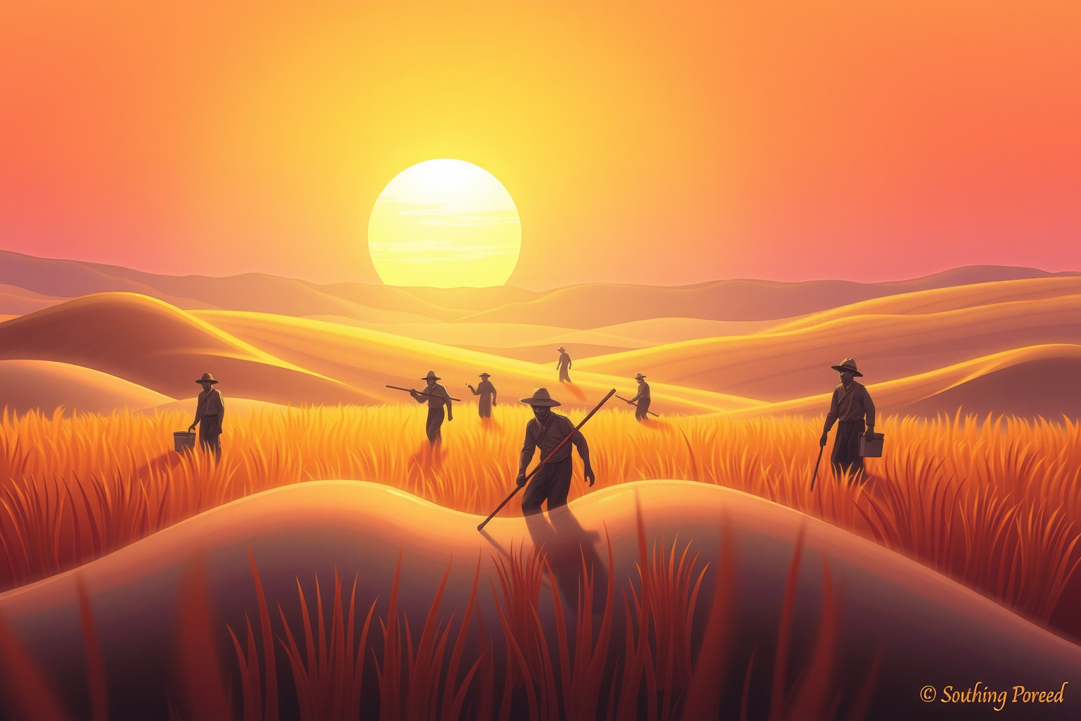 Sognare il sud in lavoro suggerisce desiderio di pausa e rinascita.