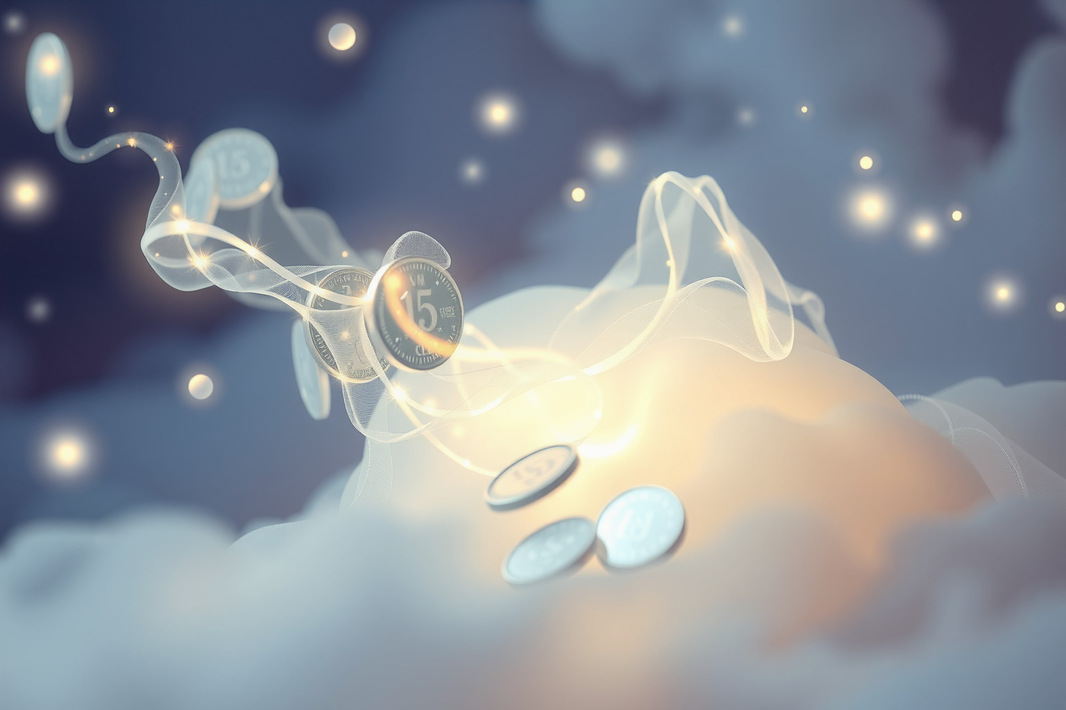 Sognare monete d'argento che si trasformano simboleggia cambiamenti interiori profondi.