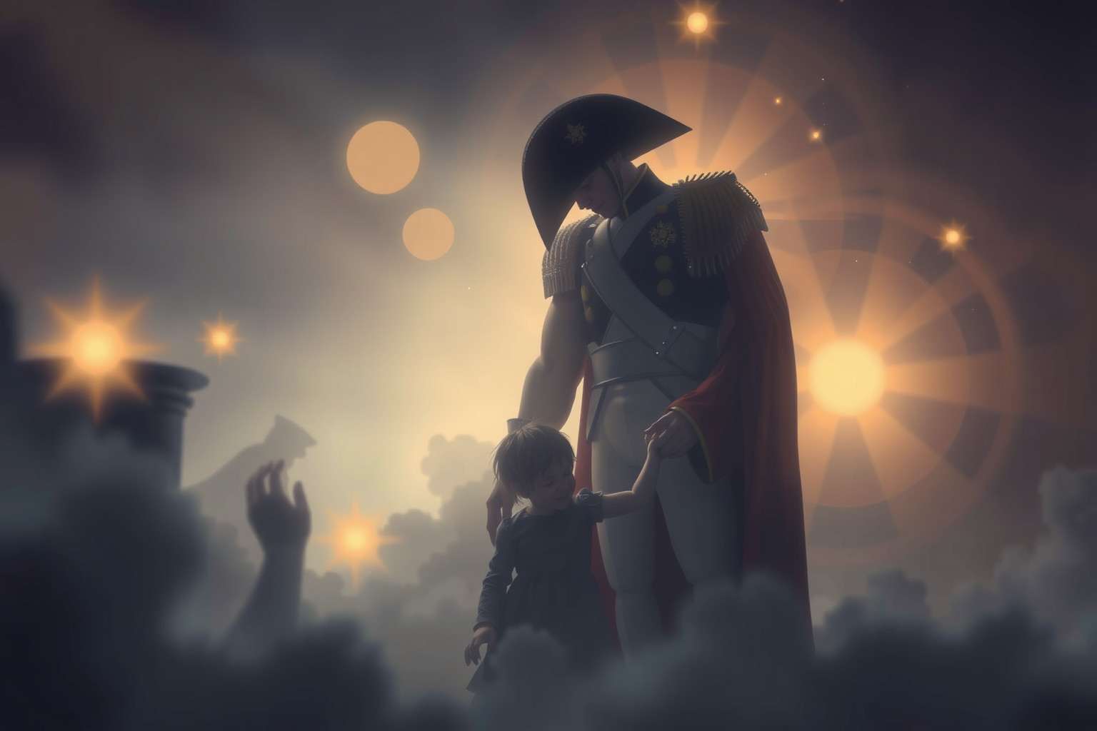 Sognare Napoleone padre simboleggia autorità e guida interiore.