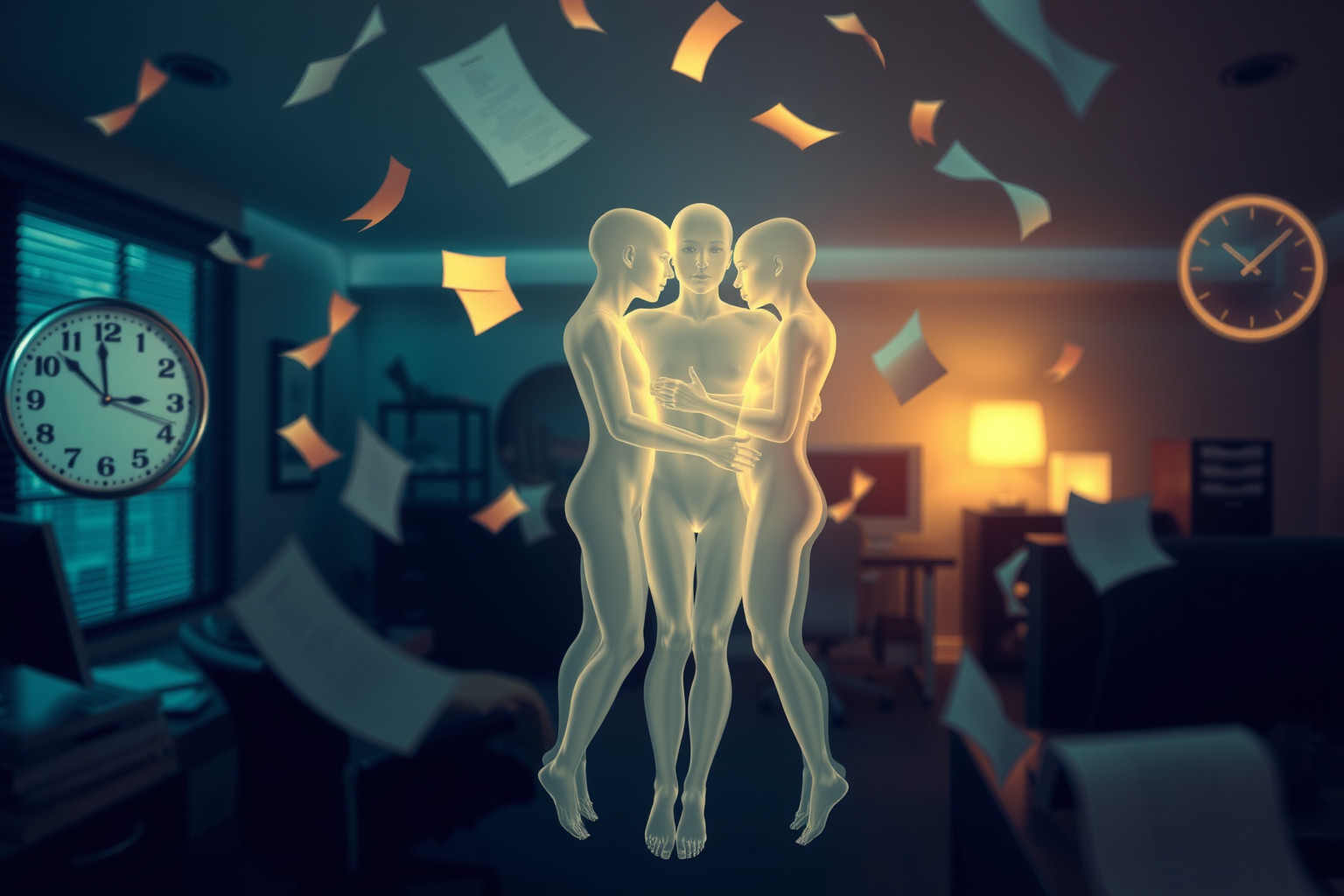 Sognare trigemini al lavoro simboleggia nuove opportunità professionali.