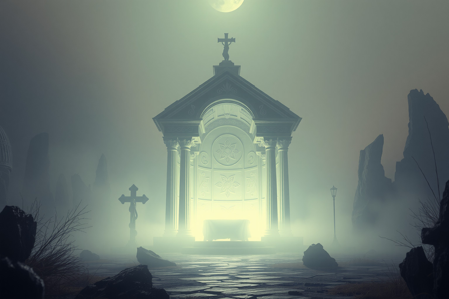 Sognare un altare in rovina simboleggia fede vacillante e cambiamenti.