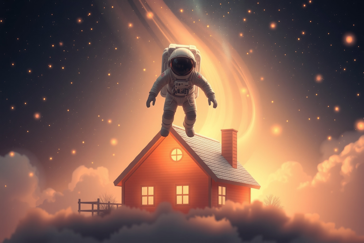 Sognare un astronauta che torna rappresenta il desiderio di sicurezza.