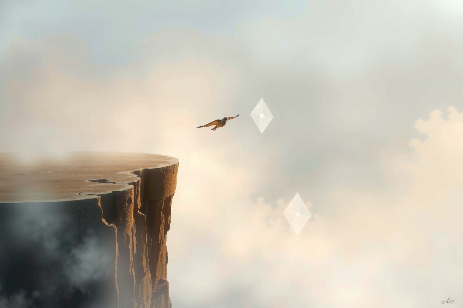 Sognare un bordo instabile riflette insicurezza e rischi imminenti.