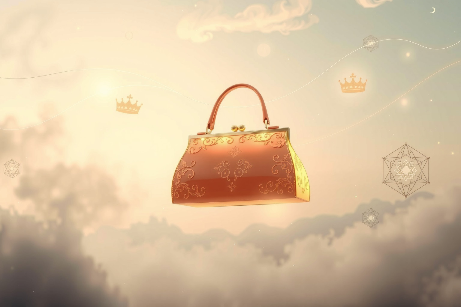 Sognare un borsello di lusso riflette ambizione e status sociale.