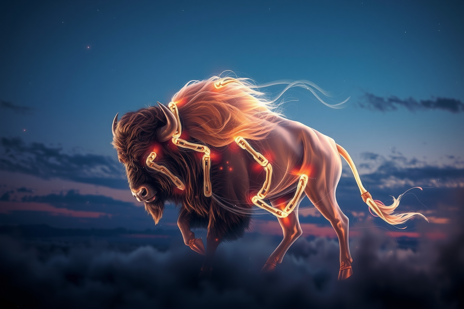 Sognare bufalo libero simboleggia forza, ribellione e liberazione interiore.