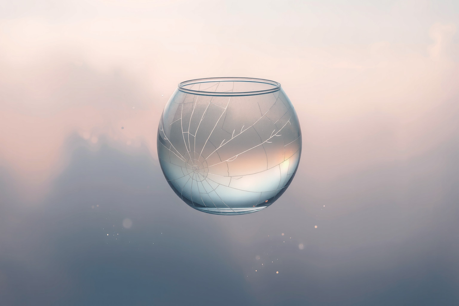 Sognare un calamaio di vetro riflette vulnerabilità e fragilità emotiva.