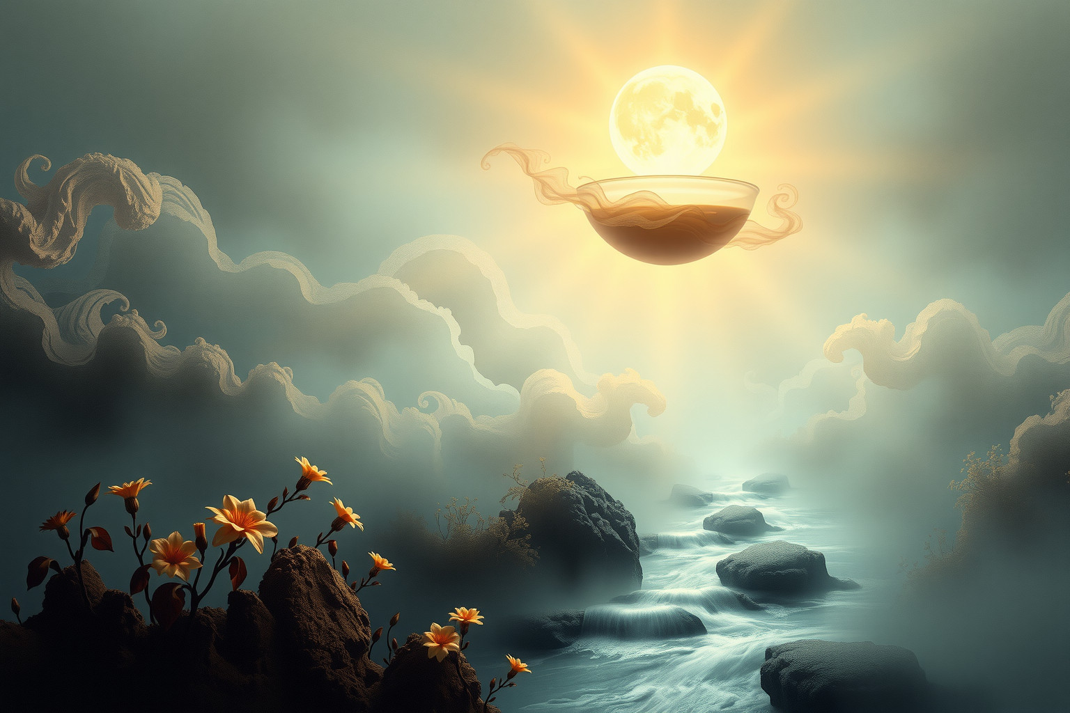 Sognare un calamaio riflette creatività e armonia interiore nella natura.