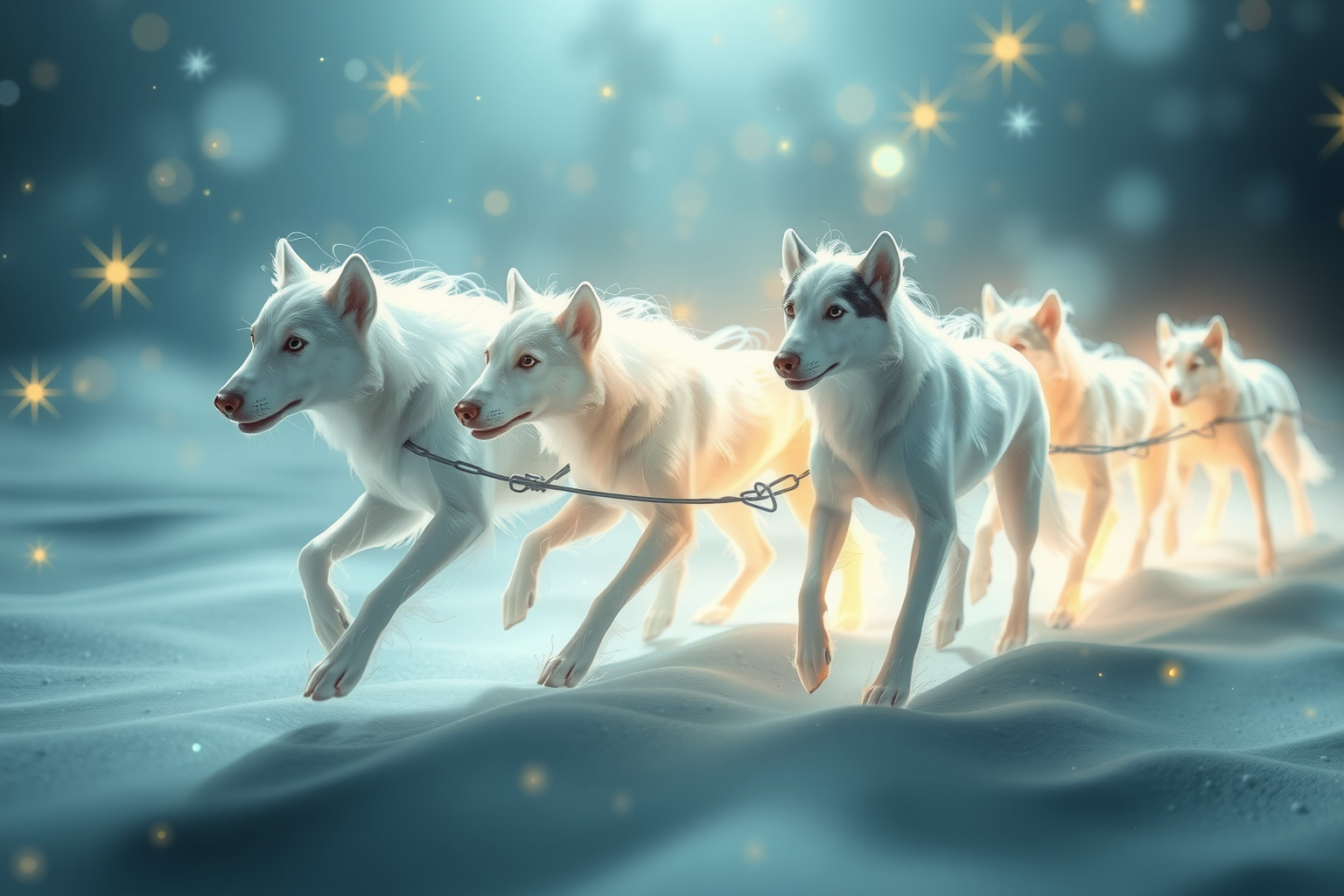 Sognare cani da slitta simboleggia lealtà e collaborazione profonda.