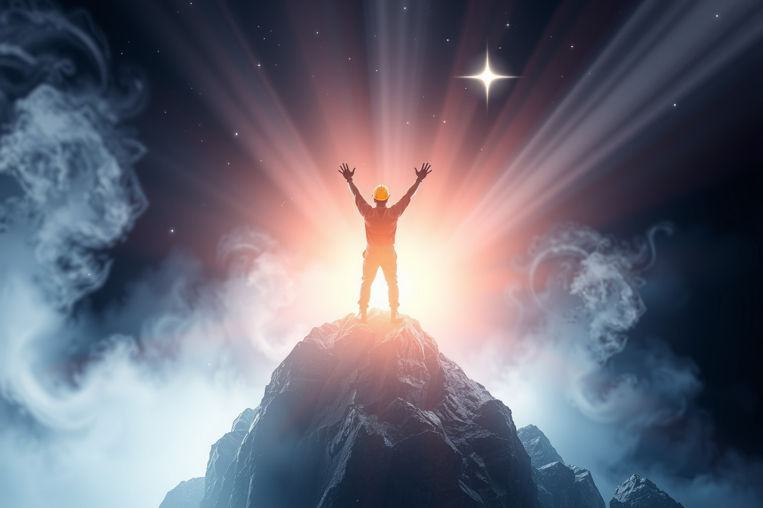 Sognare un caposquadra minerario che celebra indica successo e leadership.