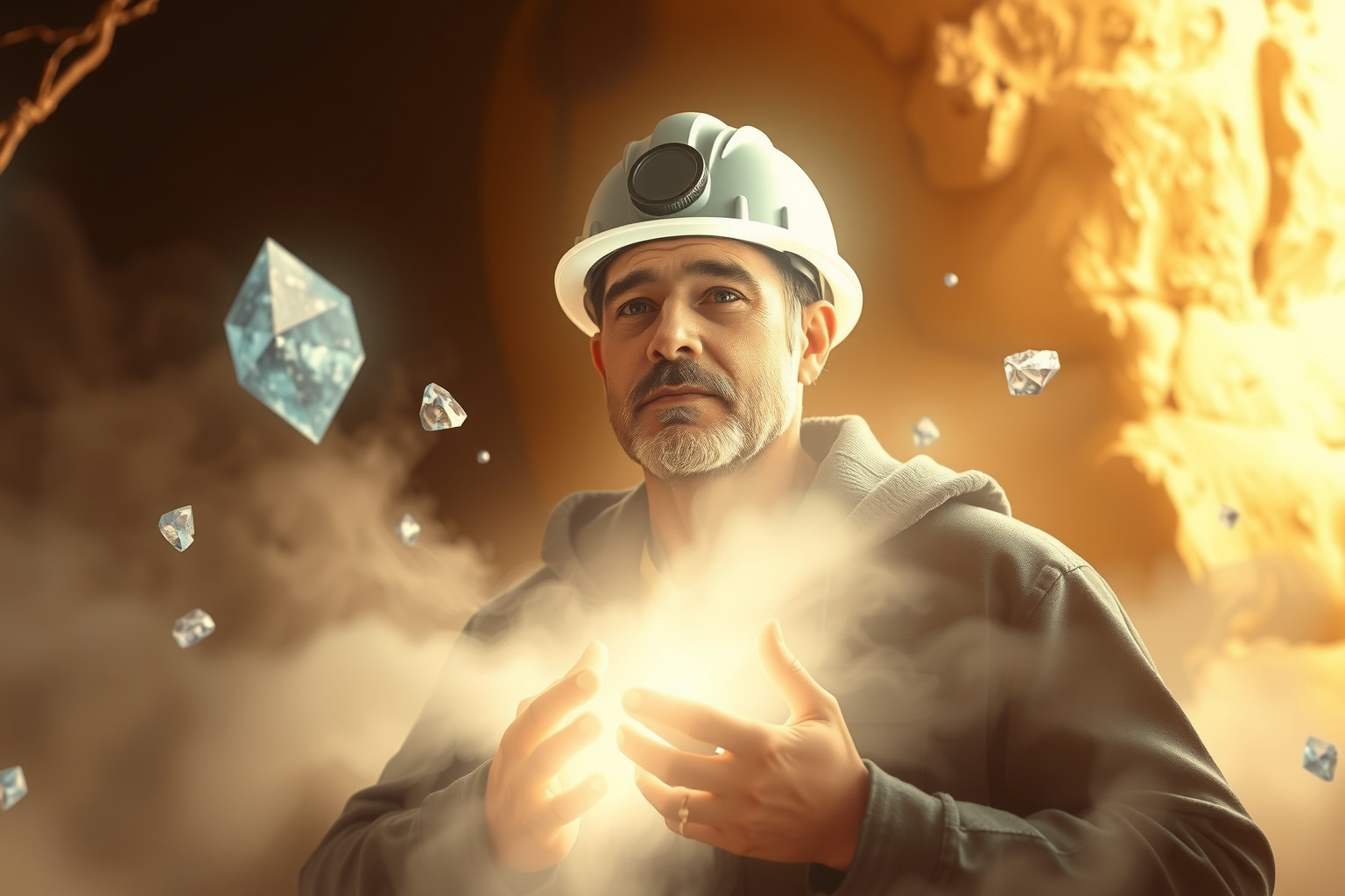 Sognare un caposquadra minerario simboleggia protezione e guida paterna.