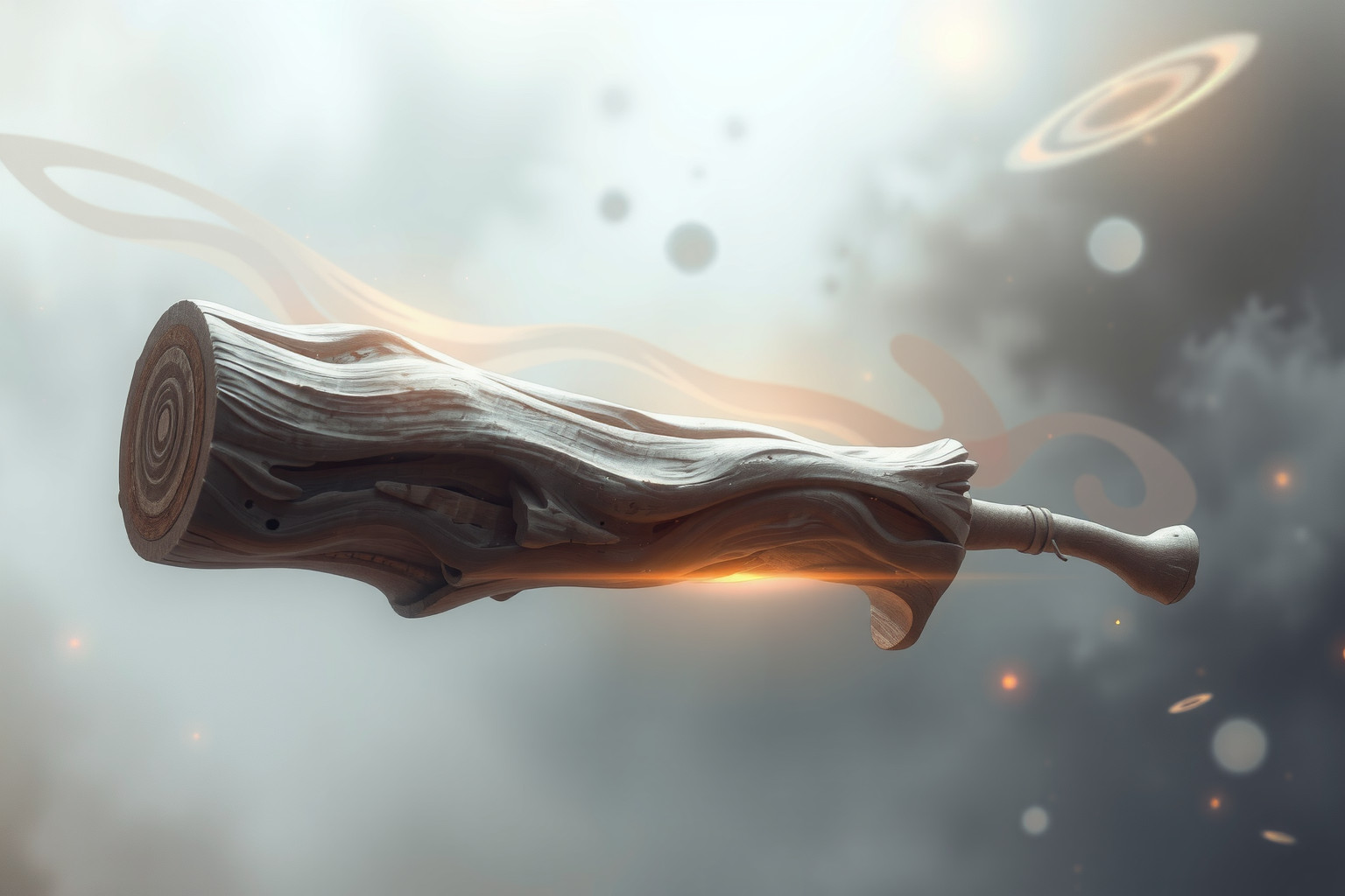 Sognare un ceppo di legno come arma simboleggia forza e protezione.