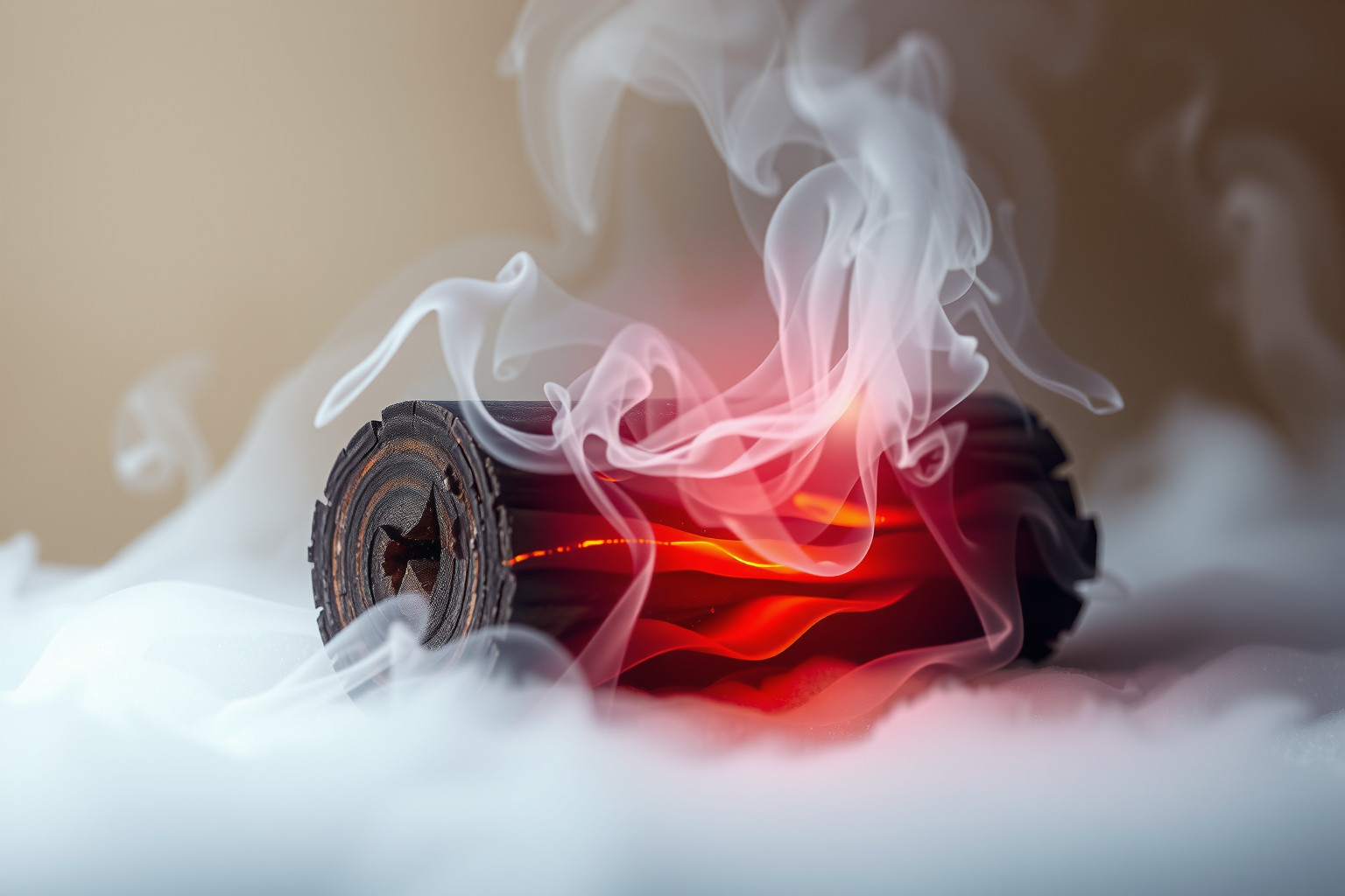 Sognare ciocco natalizio con fumo denso indica confusione interiore.