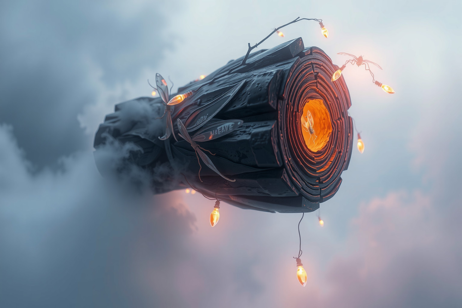 Sognare insetti sul ciocco rivela paure interiori nascoste.