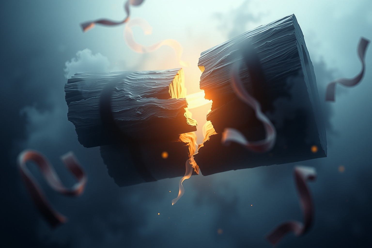 Sognare un ciocco di Natale rotto simboleggia tensioni familiari nascoste.