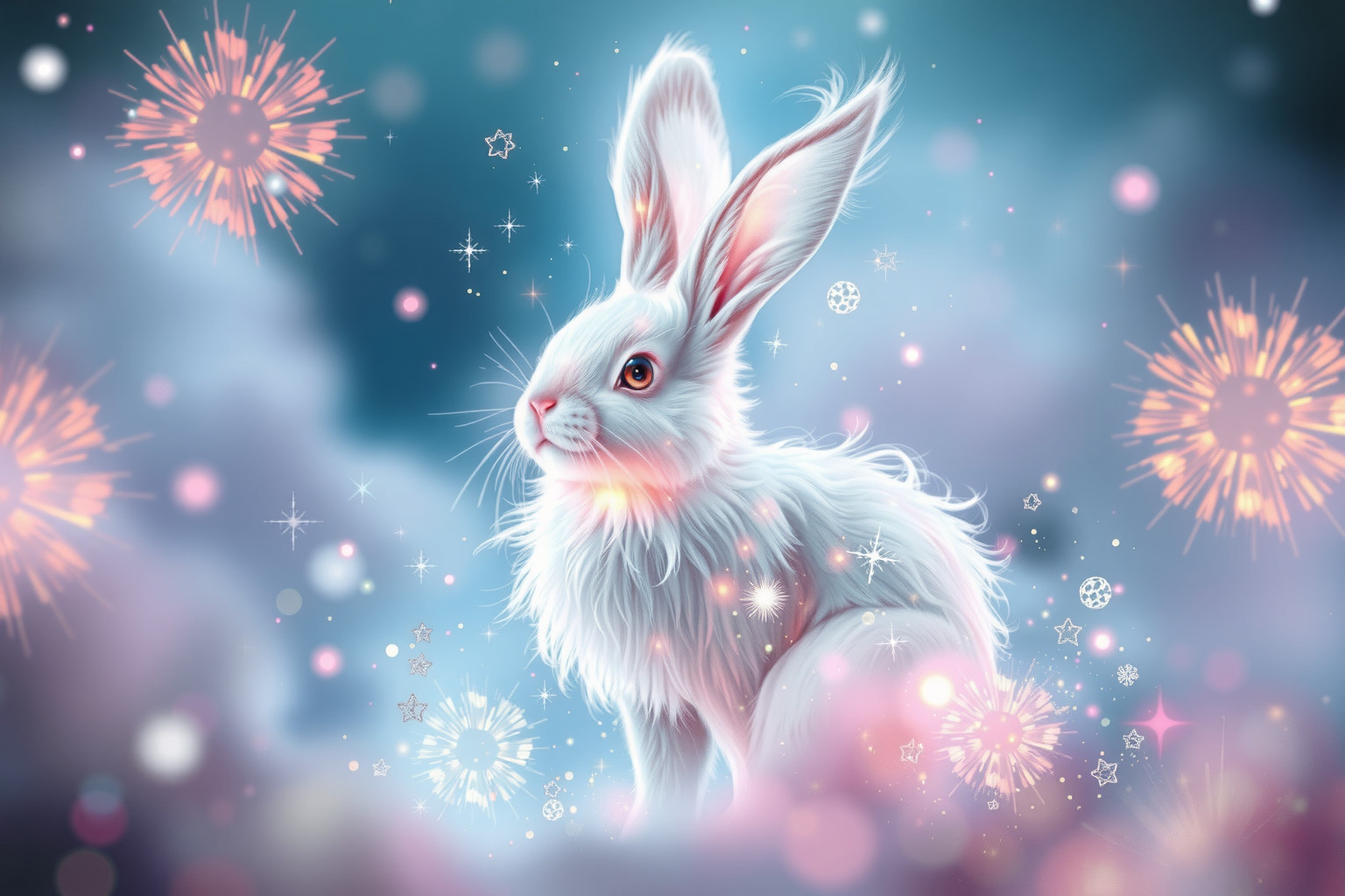 Sognare un coniglio in festa simboleggia gioia e nuove opportunità.