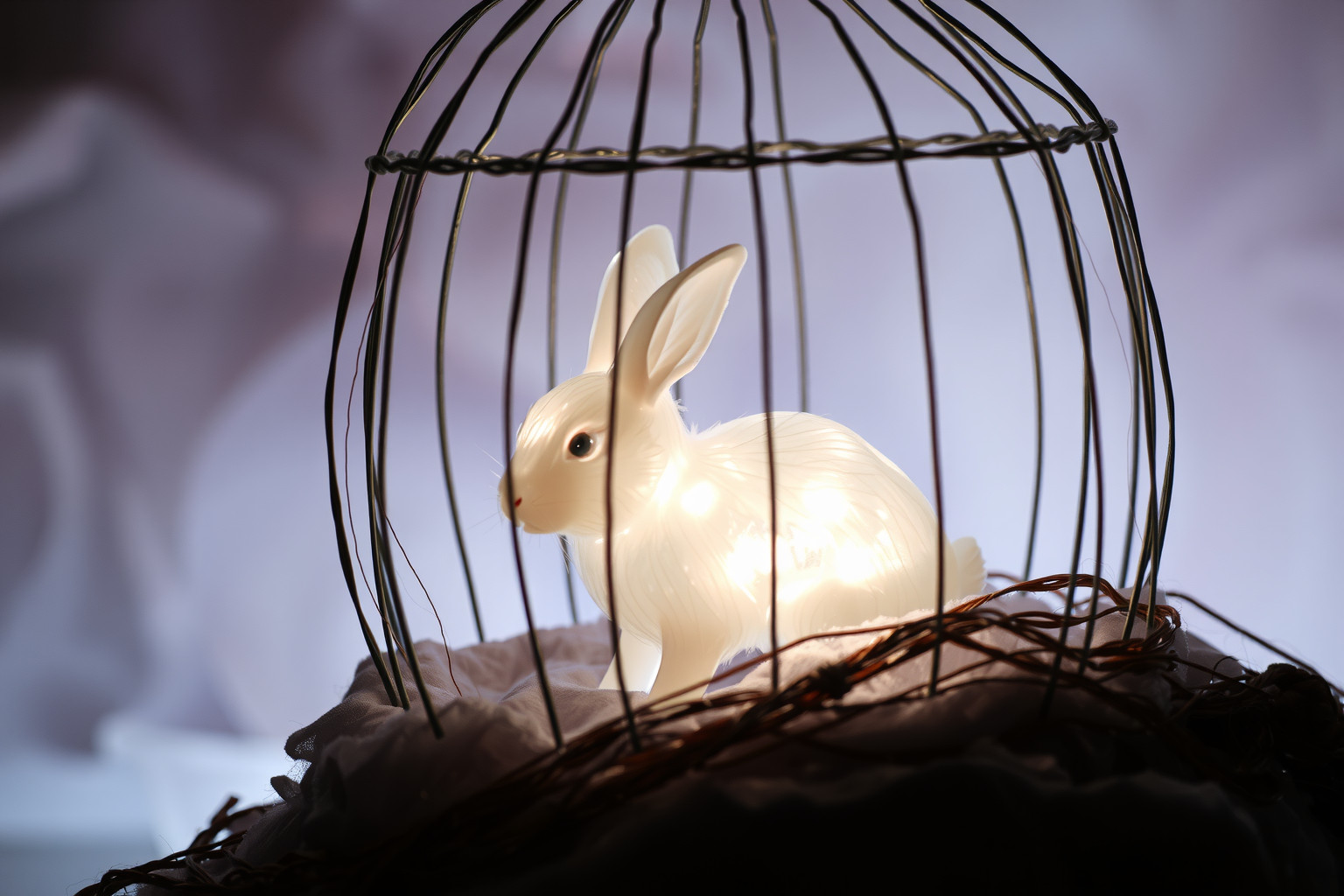 Sognare coniglio in gabbia simboleggia paura e limitazioni personali.