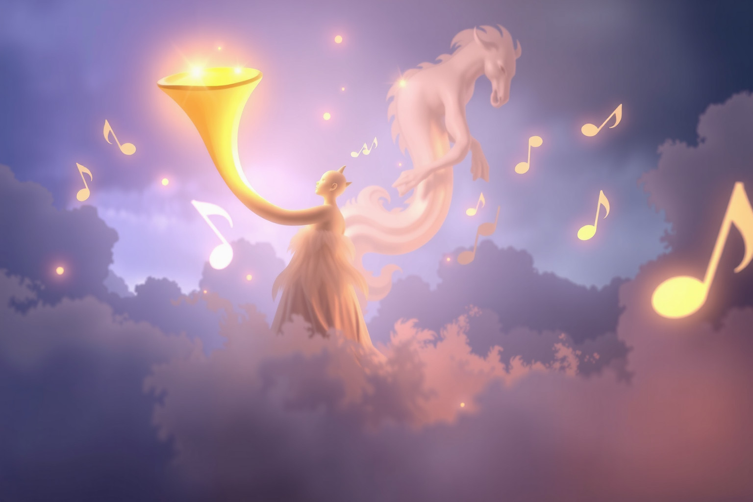 Sognare un cornista che insegna musica simboleggia guida creativa e armonia.