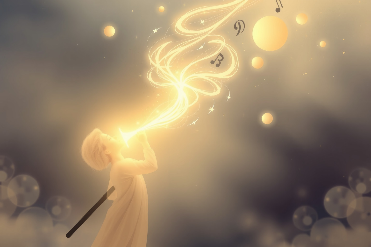 Sognare un cornista simboleggia una chiamata spirituale urgente.