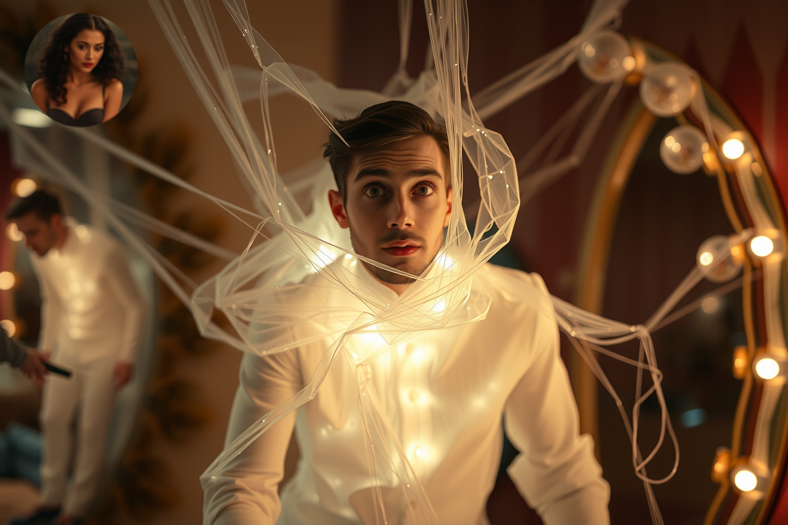 Sognare un donnaiolo imbarazzato riflette paura di tradimenti futuri.