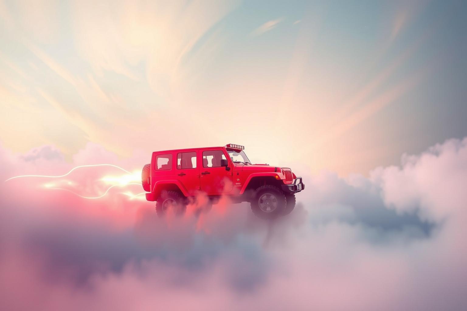 Sognare un fuoristrada rosso indica passione e avventure audaci.