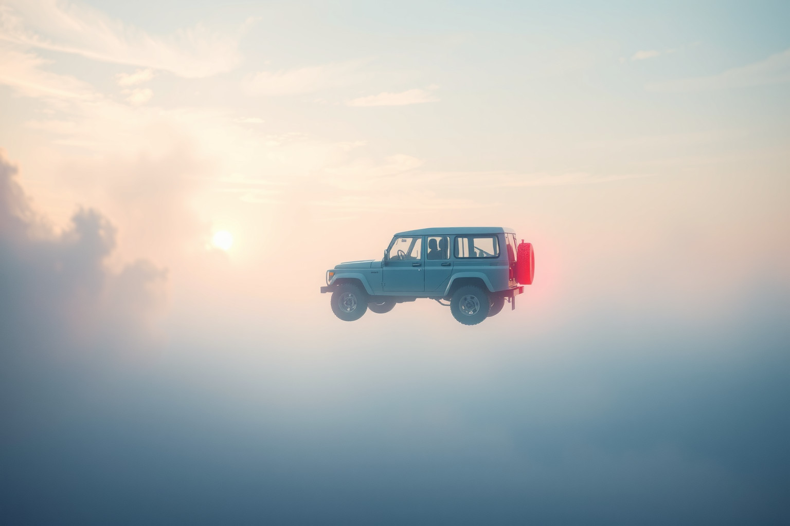 Sognare un fuoristrada vuoto simboleggia nuove opportunità da esplorare.