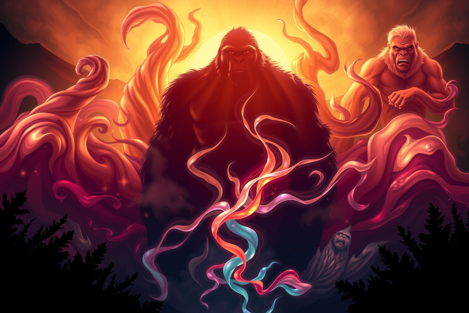 Sognare un gorilla simboleggia forza, protezione e legami profondi.