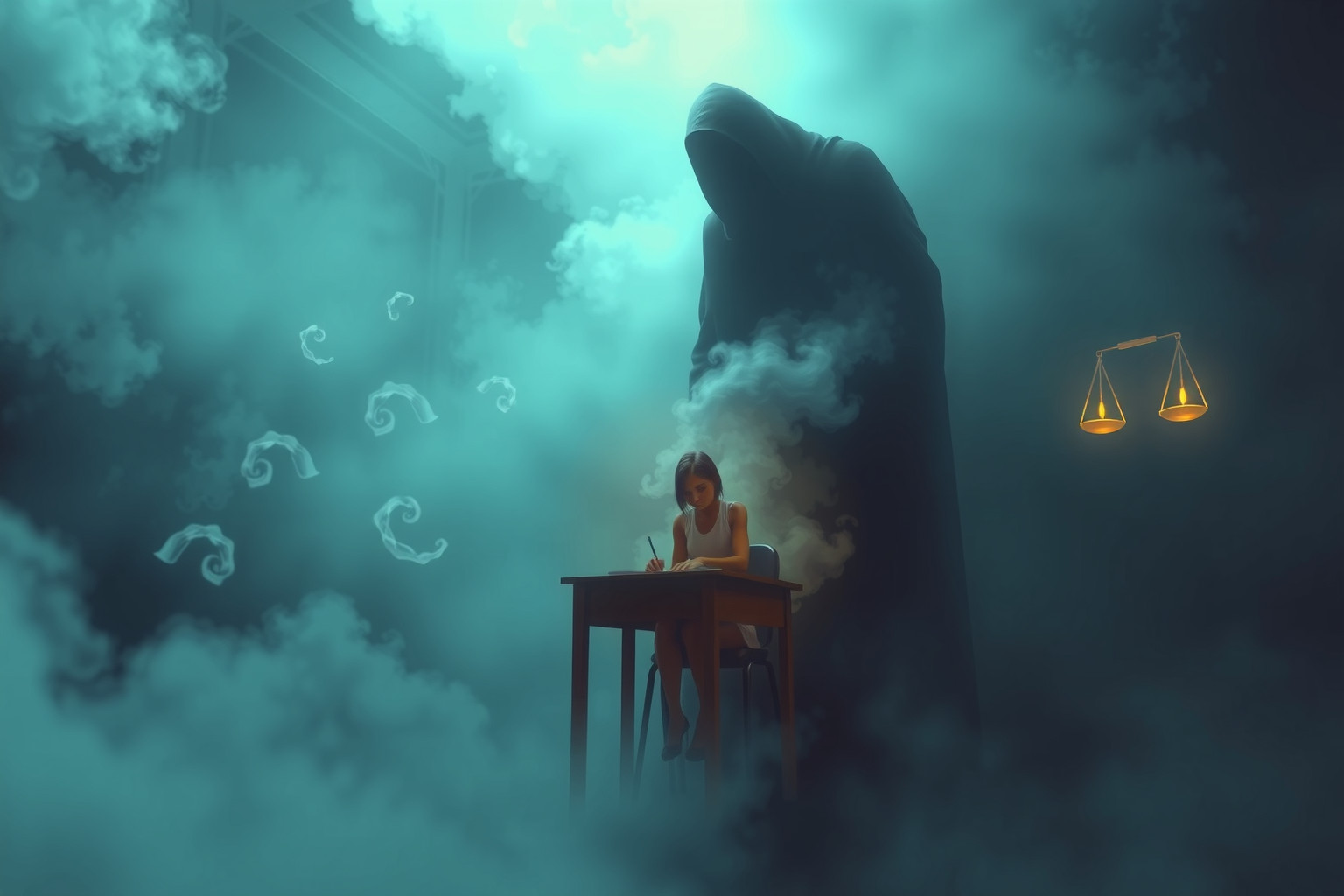 Sognare un insegnante severo riflette timori legati al giudizio.