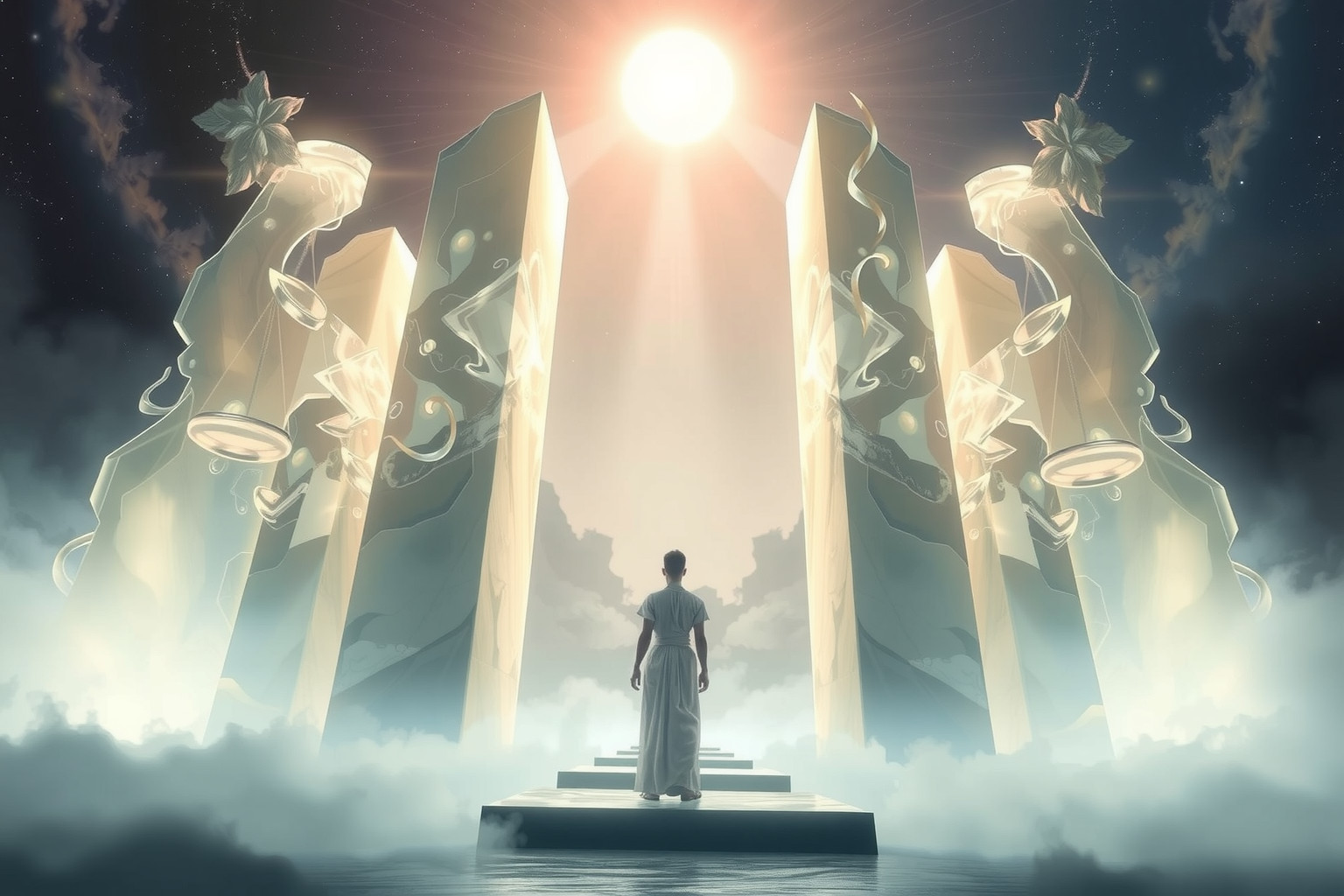 Sognare un laico in tribunale divino simboleggia conflitti morali interiori.