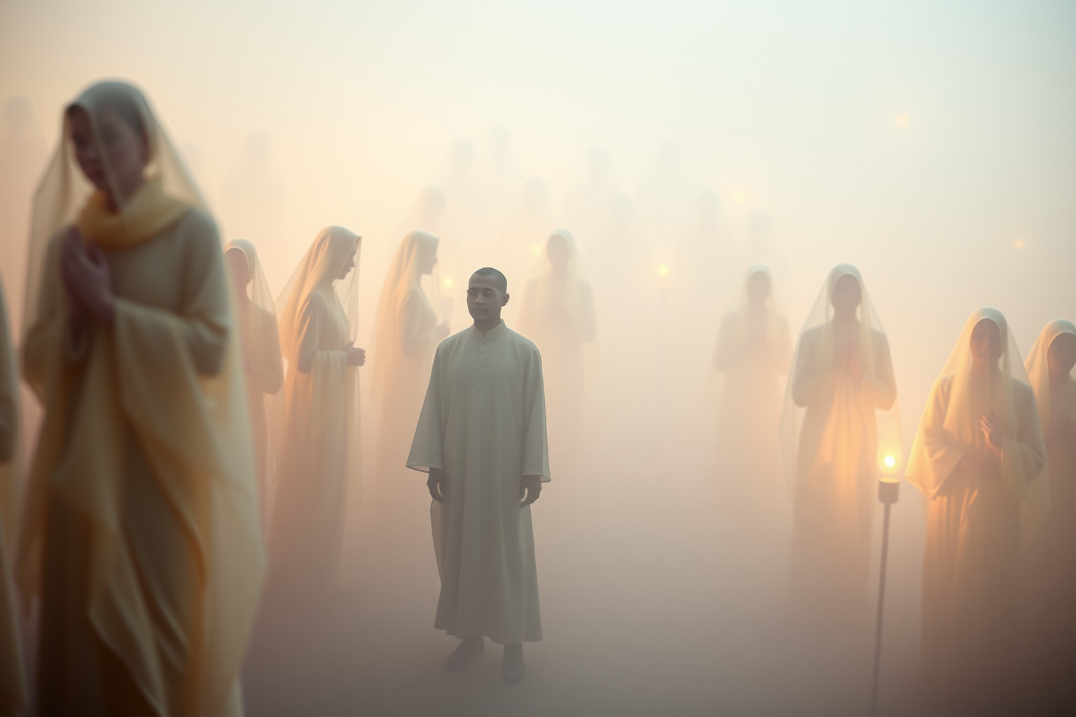 Sognare un laico tra religiosi riflette disagio e ricerca d’identità.