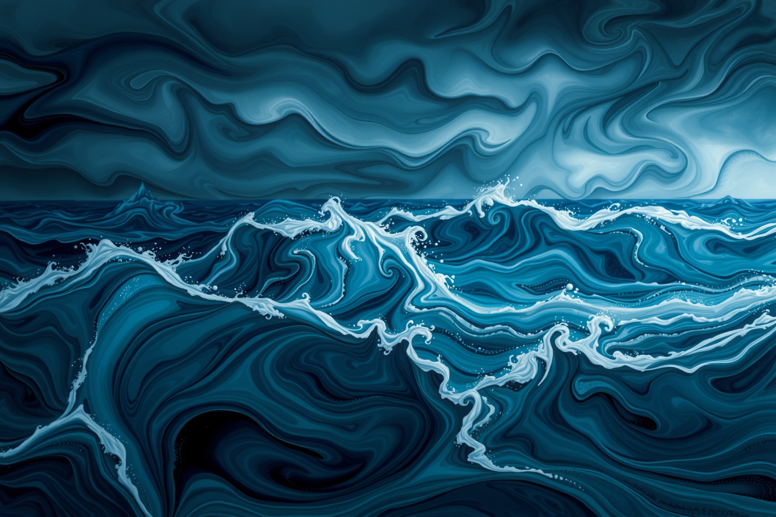 Sognare un mare in tempesta riflette emozioni intense e turbolente.