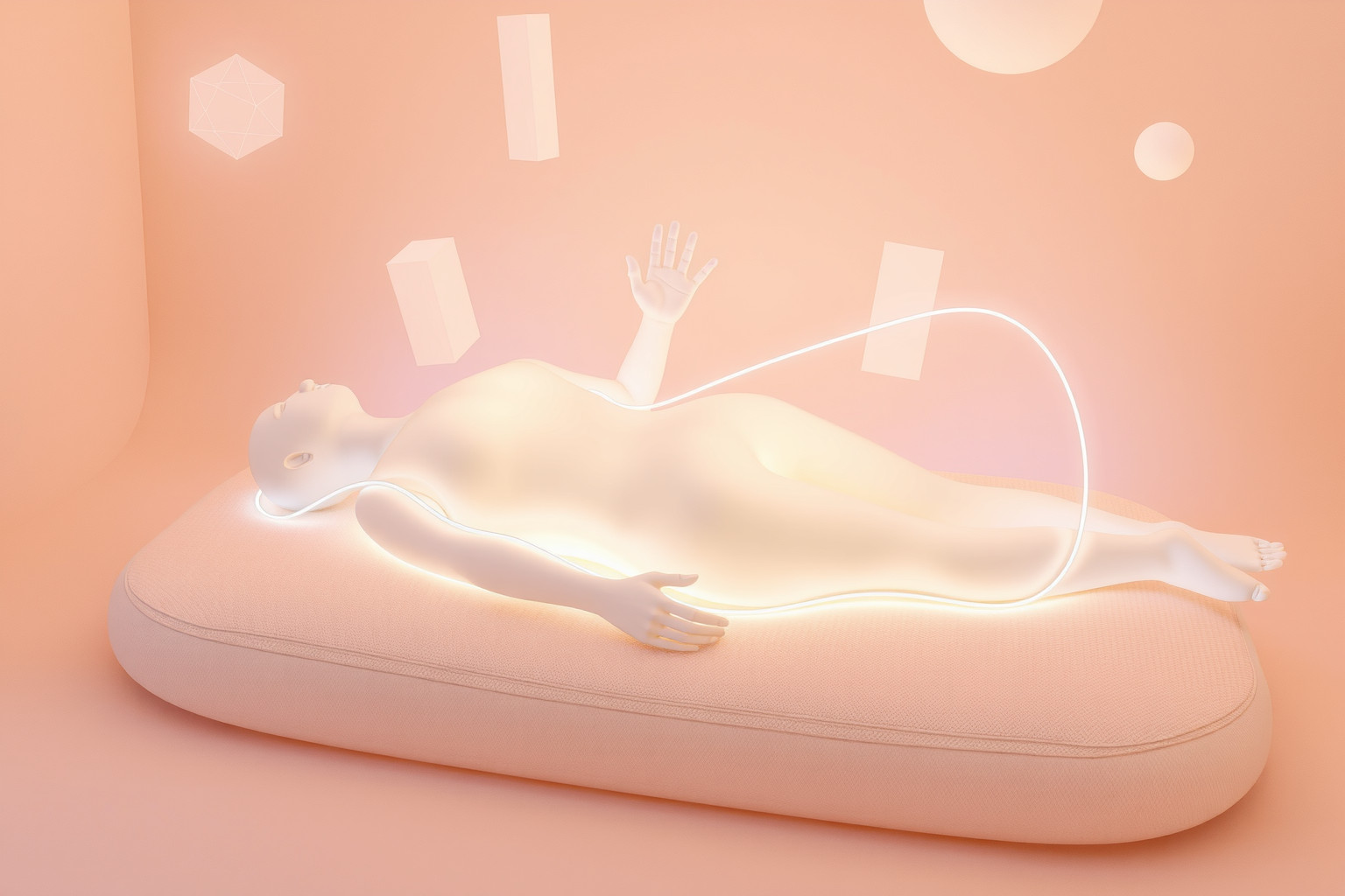 Sognare un massaggio artificiale simboleggia comfort digitale e distacco emotivo.