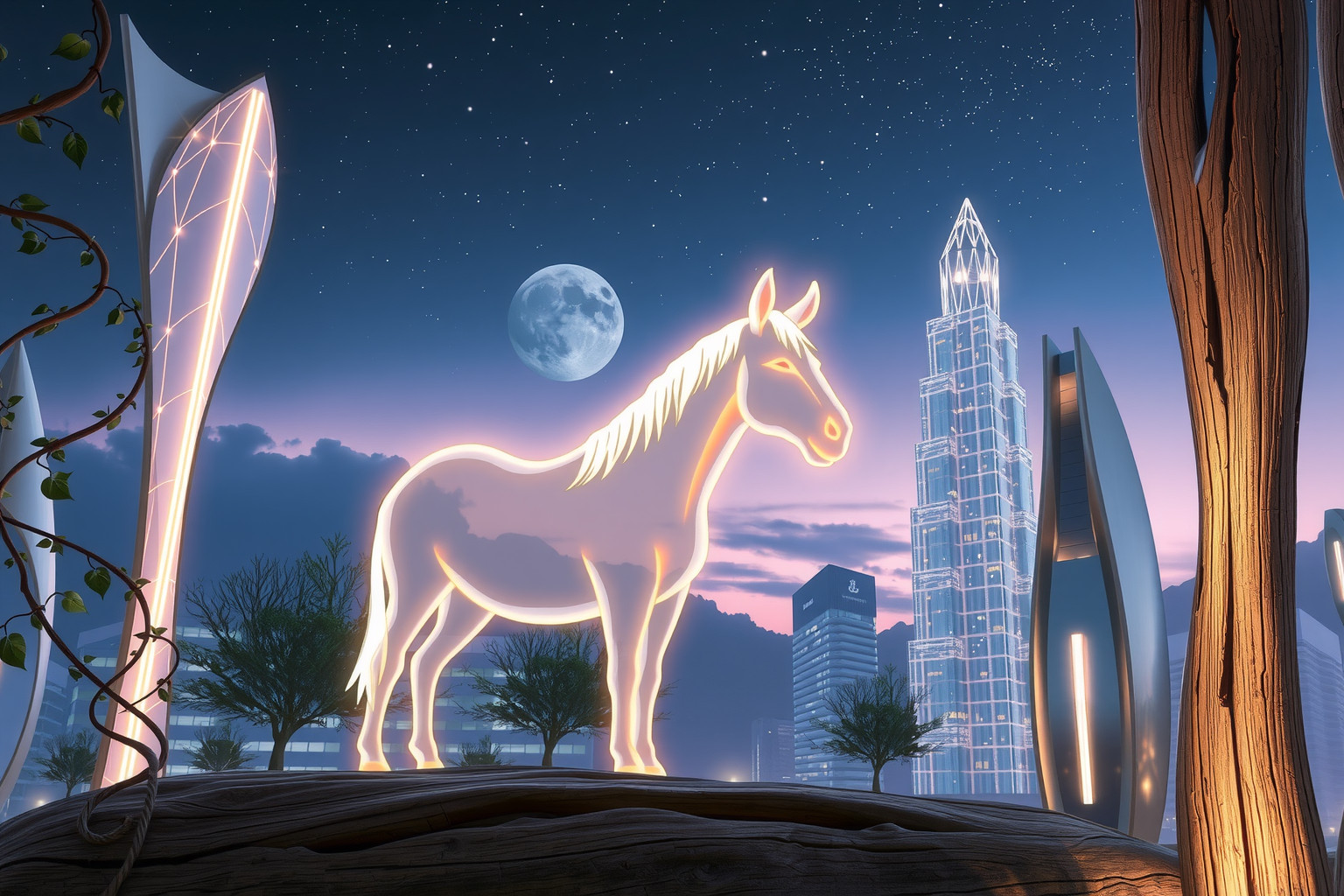 Il mulo urbano simboleggia il conflitto tra radici e progresso.