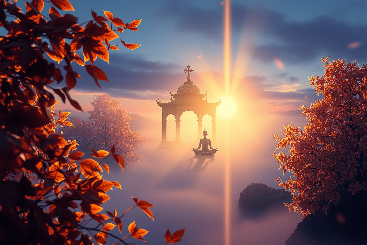 Sognare novembre spirituale rivela ricerca di pace interiore profonda.