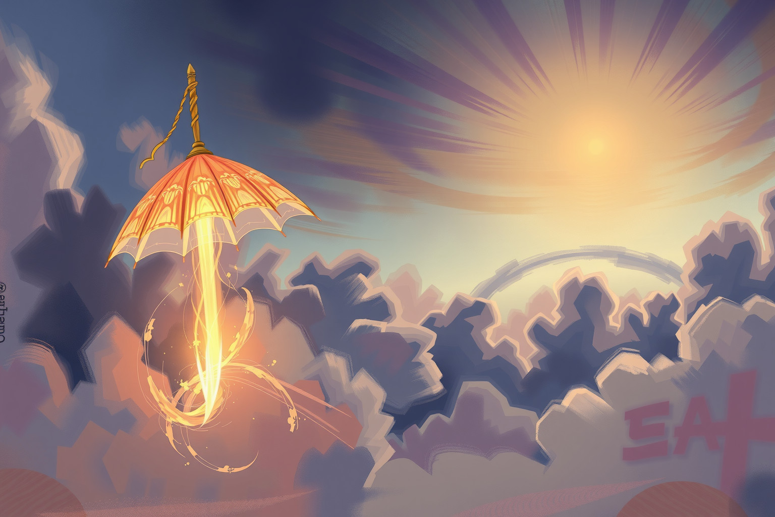 Sognare un parasole da forno come arma simboleggia protezione aggressiva.