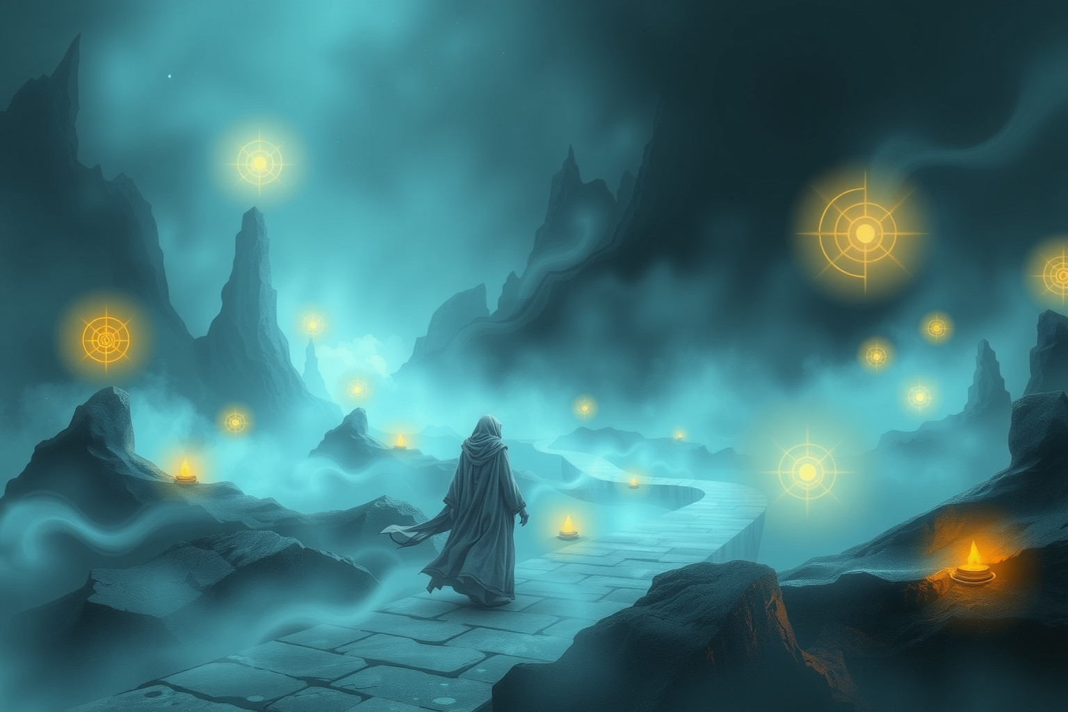 Sognare un pellegrino perso riflette confusione e ricerca interiore.