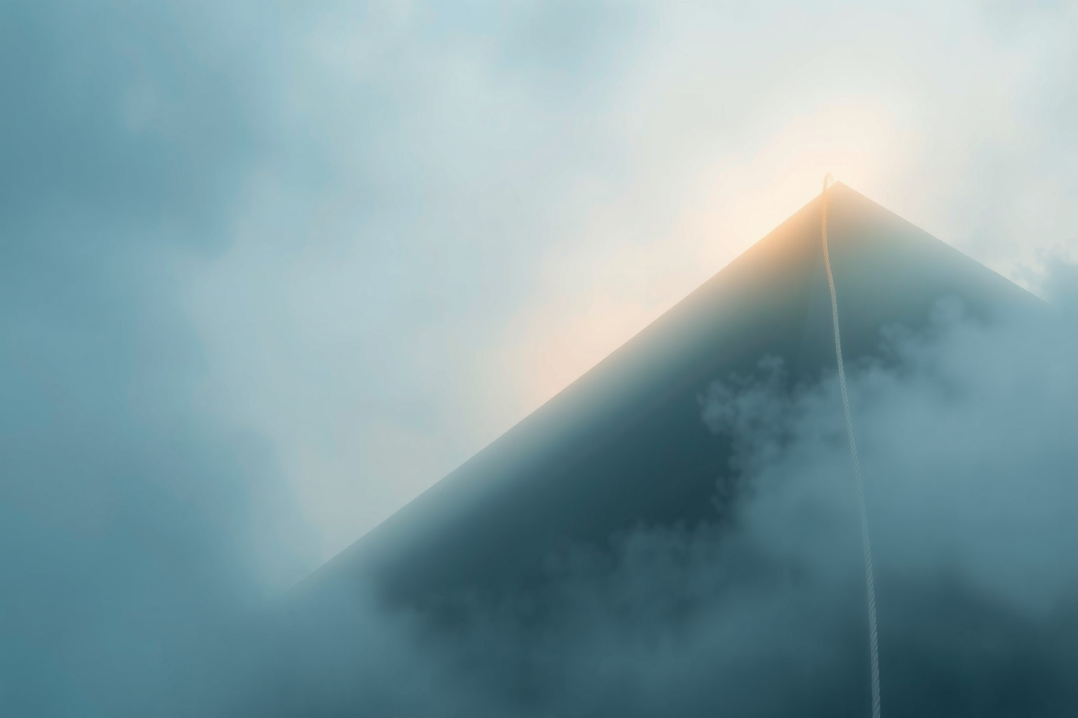 Sognare una corda su pendio ripido simboleggia sfide superabili.