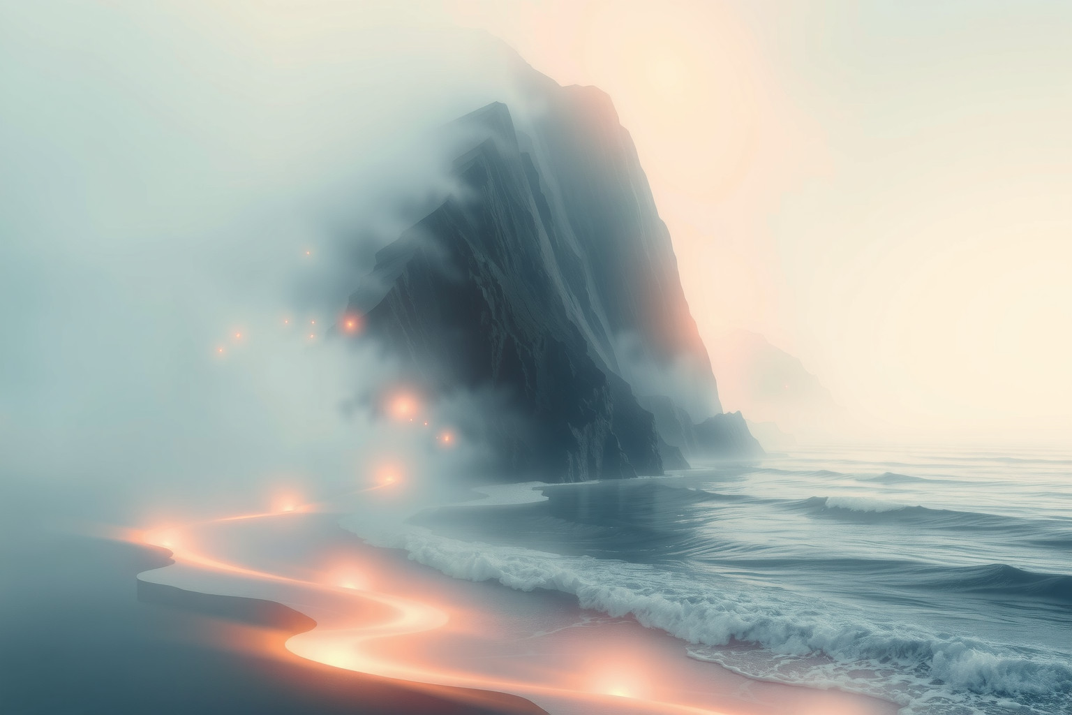 Sognare un pendio ripido vicino al mare simboleggia emozioni intense.