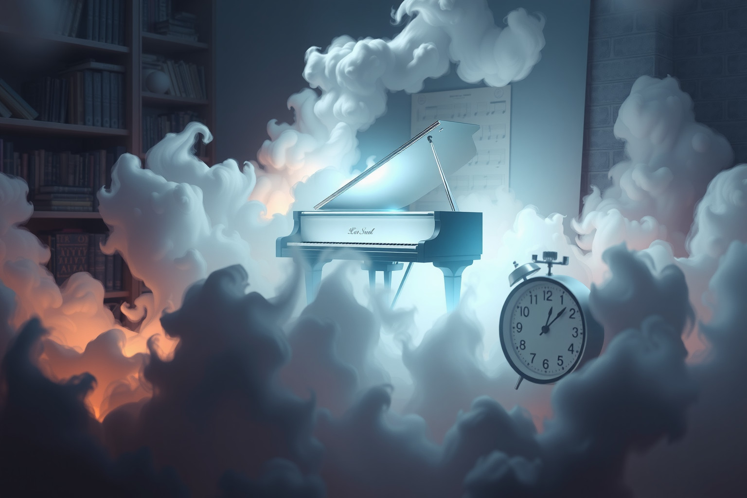 Sognare un piano durante un esame riflette ansia e bisogno di controllo.