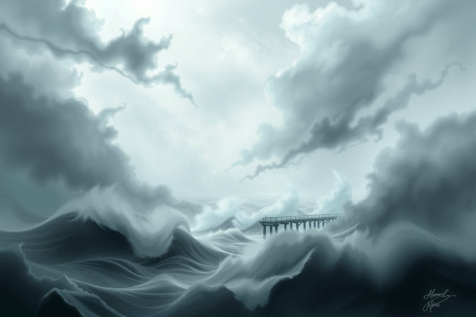 Sognare tempesta in porto indica turbolenze emotive imminenti.