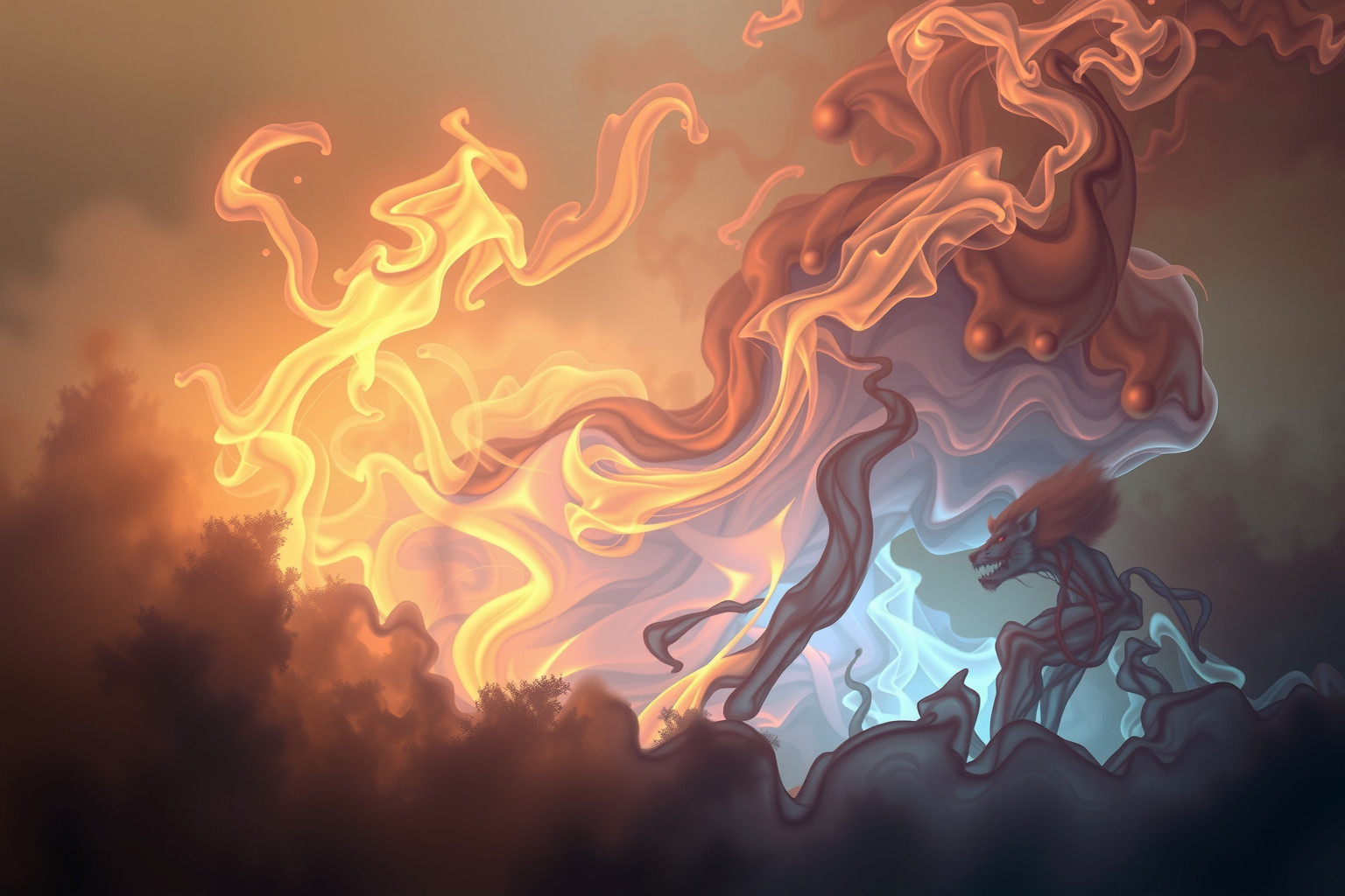 Sognare un pozzo in fiamme riflette conflitti emotivi profondi.