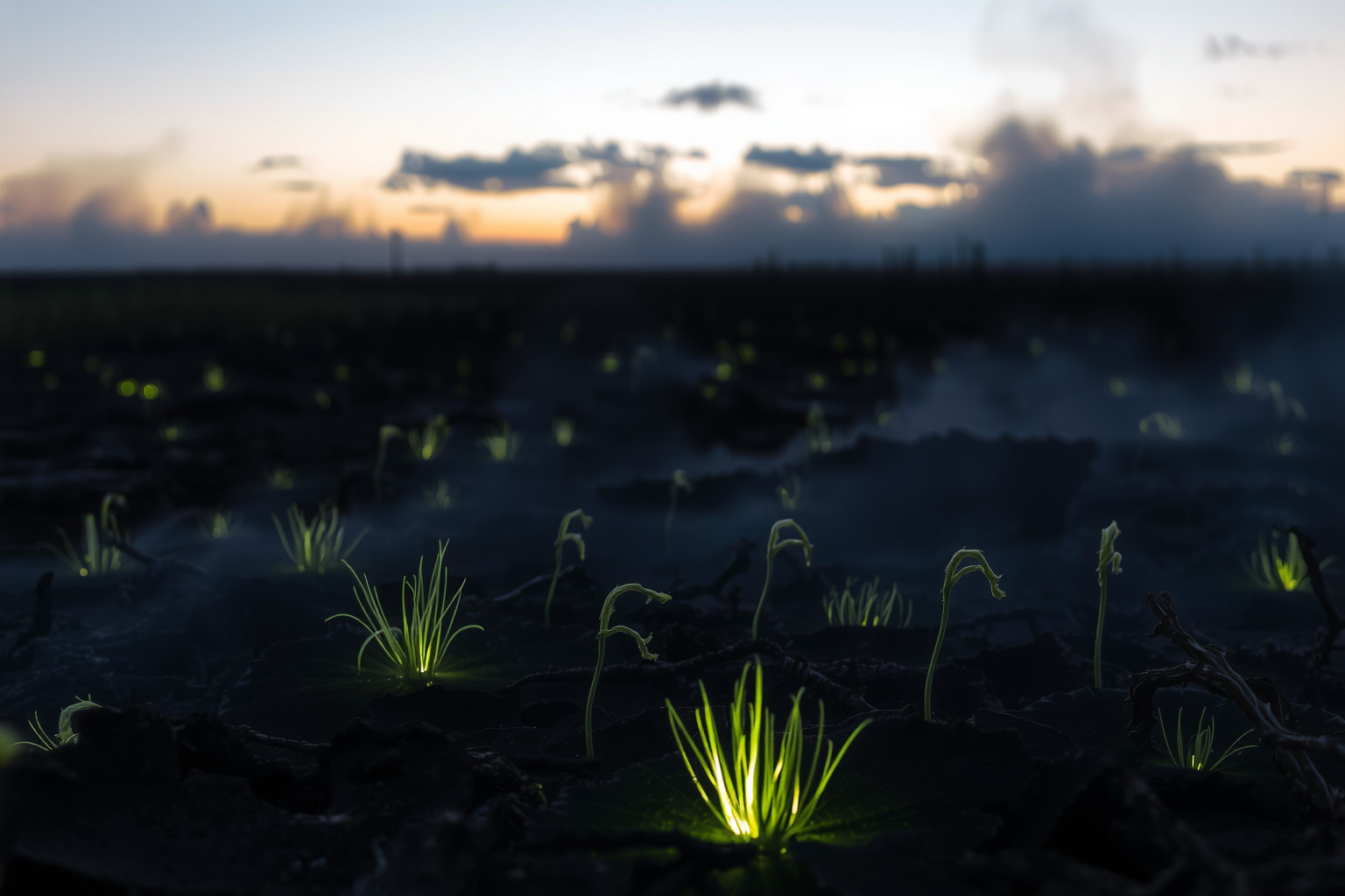 Sognare un prato bruciato simboleggia fine e nuova rinascita interiore.