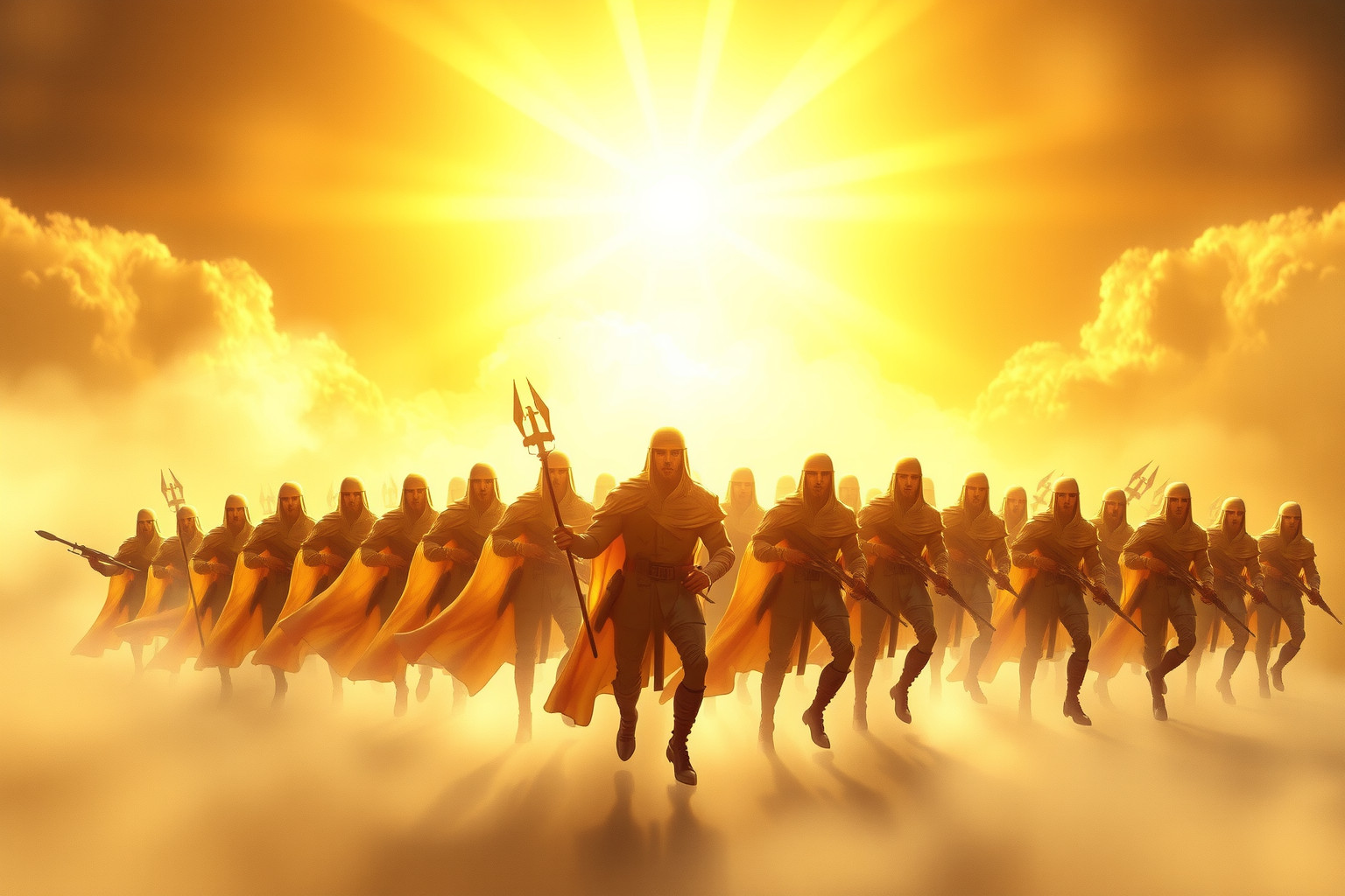 Sognare un reggimento vittorioso simboleggia successo e potere personale.