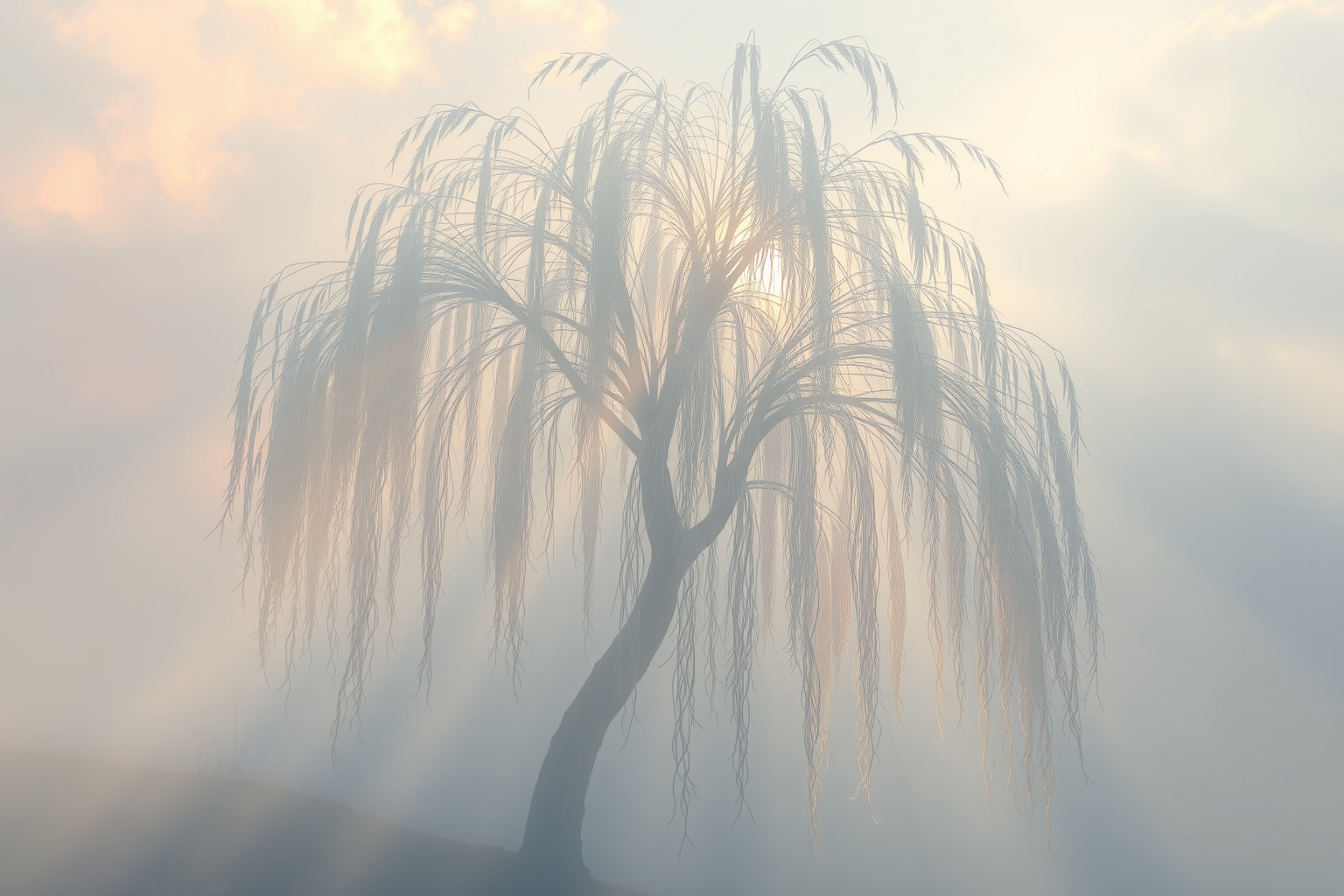 Sognare un salice con foglie cadenti simboleggia tristezza imminente.