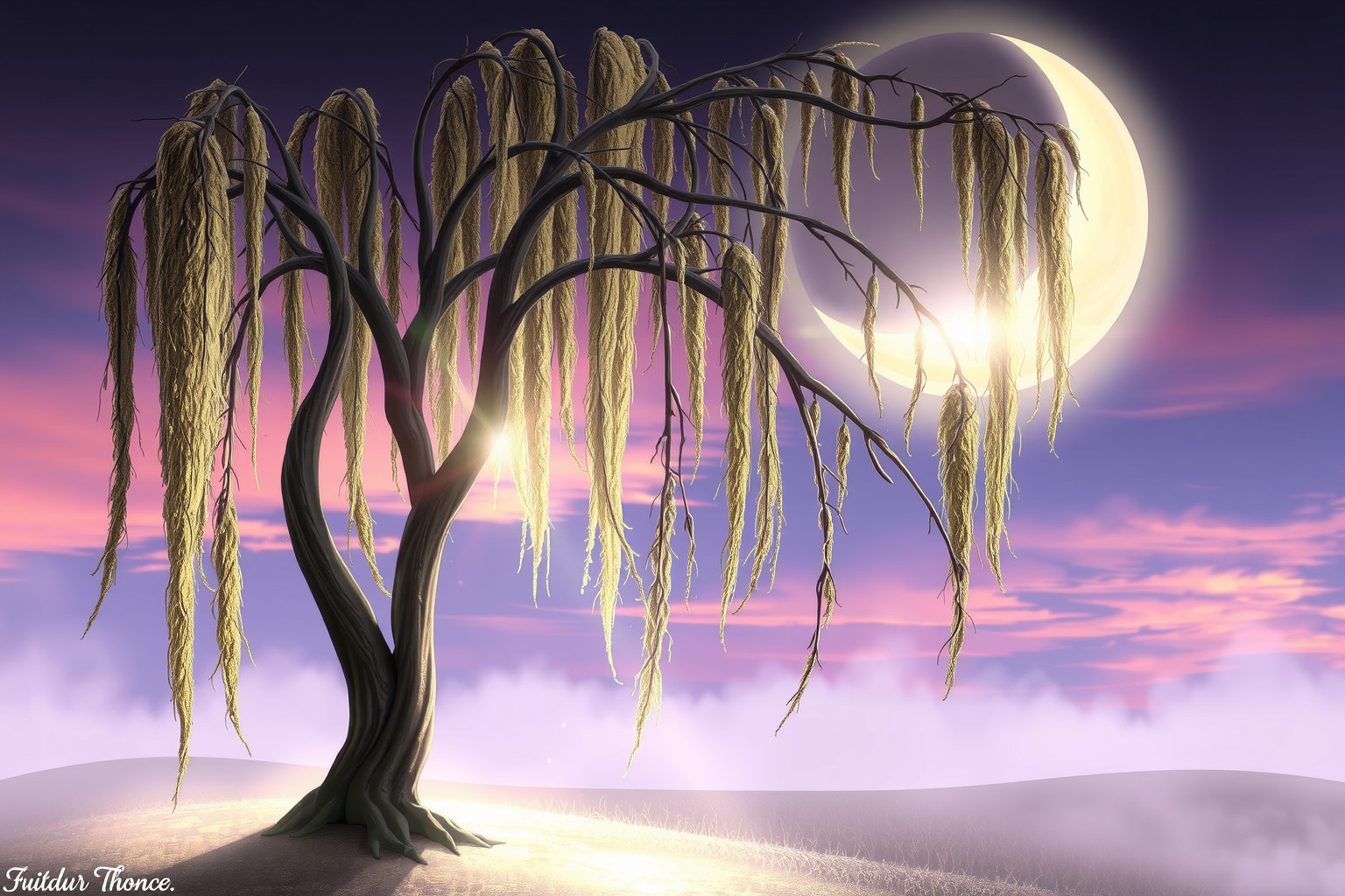 Sognare un salice spezzato simboleggia perdita e svolte dolorose.