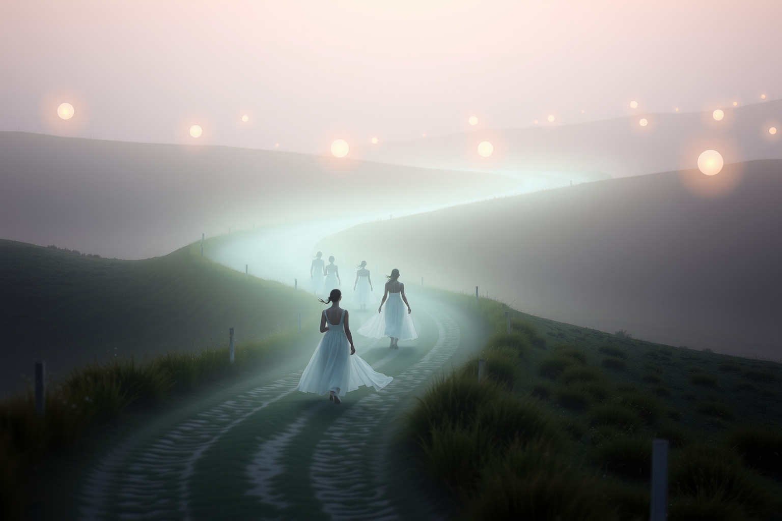 Sognare un sentiero affollato indica scelte sociali e conflitti interiori.