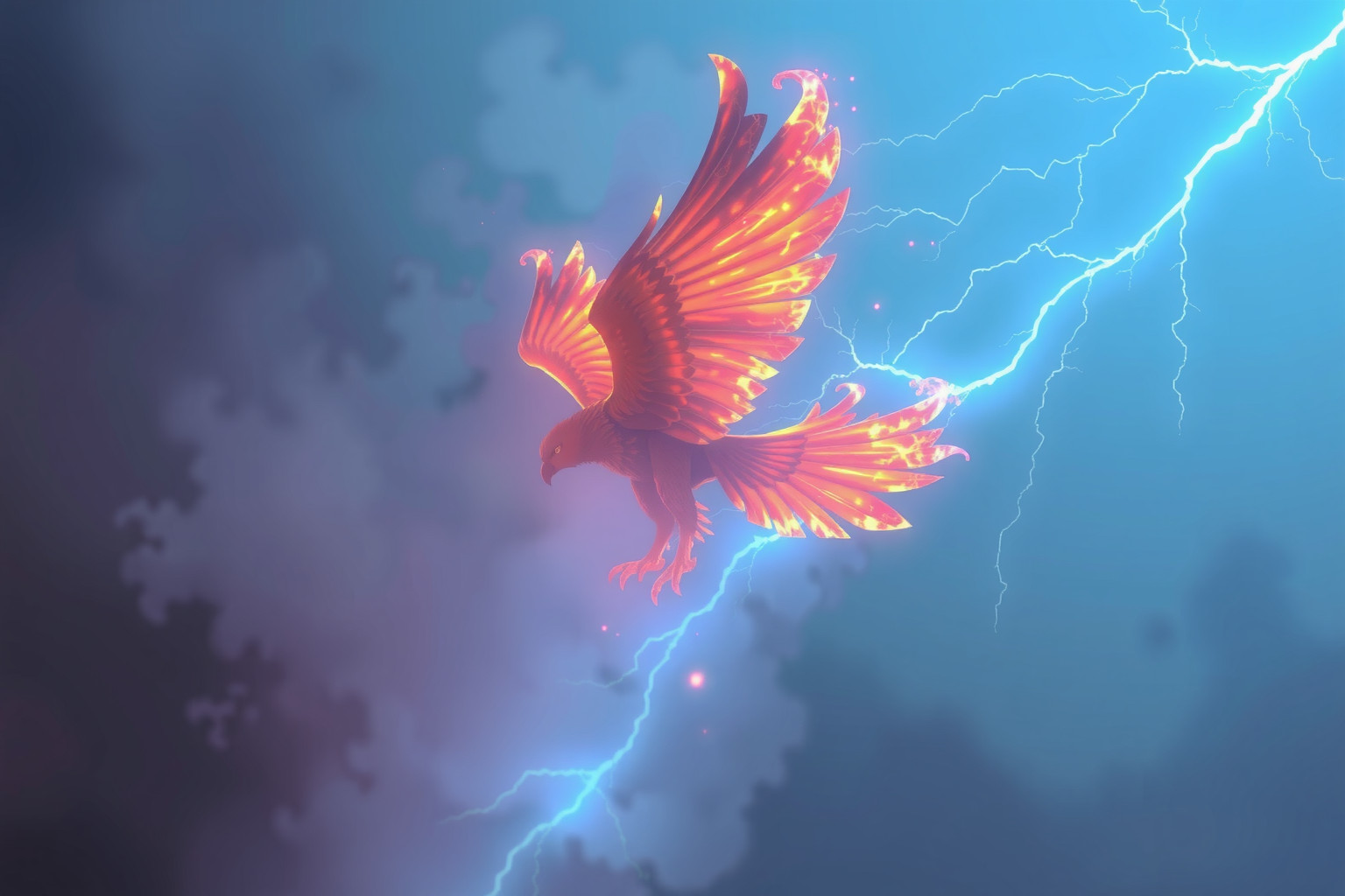 Sognare uccello del tuono infuocato simboleggia potere e trasformazione.