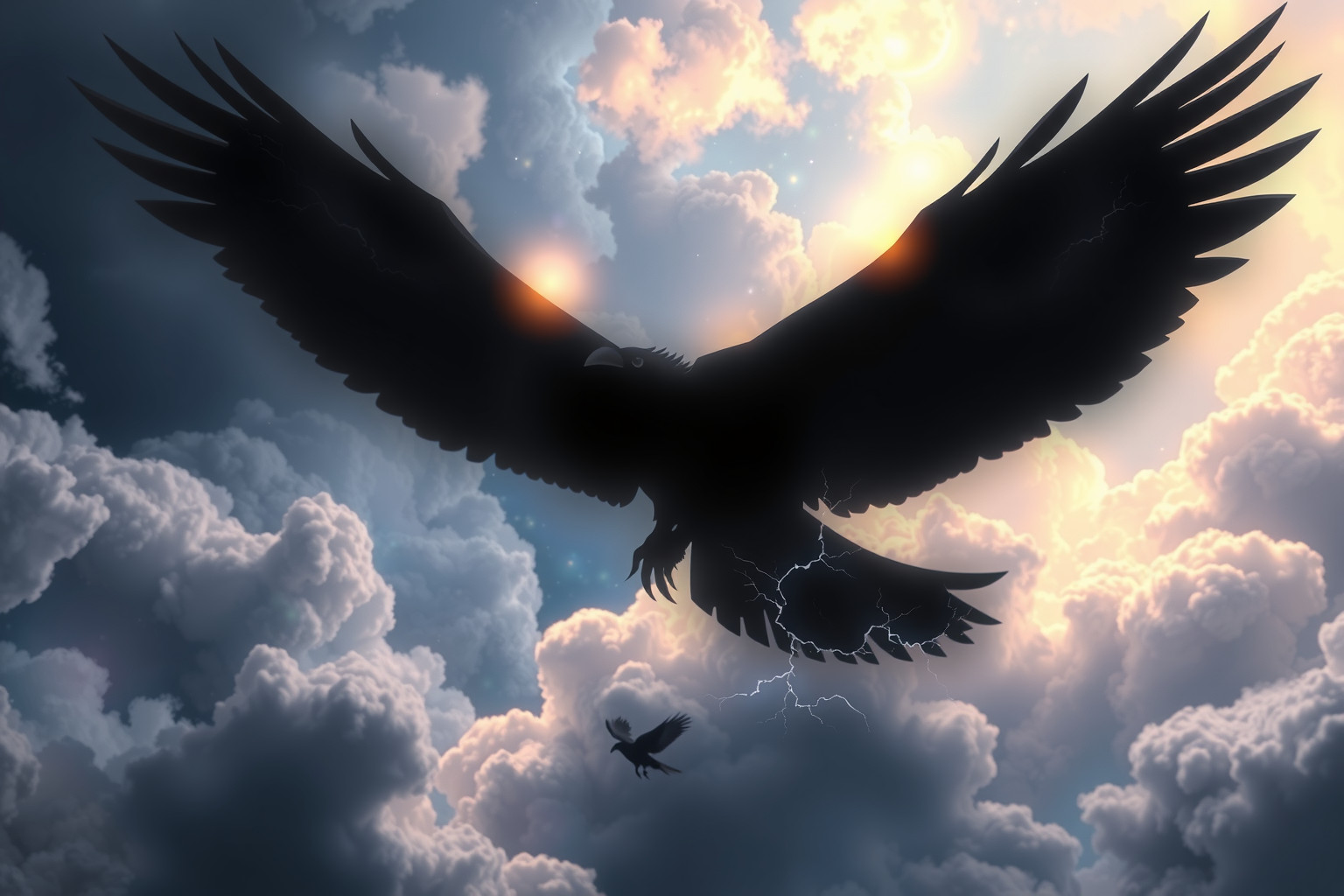 Sognare un uccello del tuono nero simboleggia mistero e trasformazione profonda.