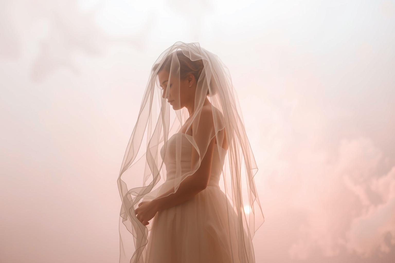 Sognare un velo da sposa legato al passato indica ricordi irrisolti.