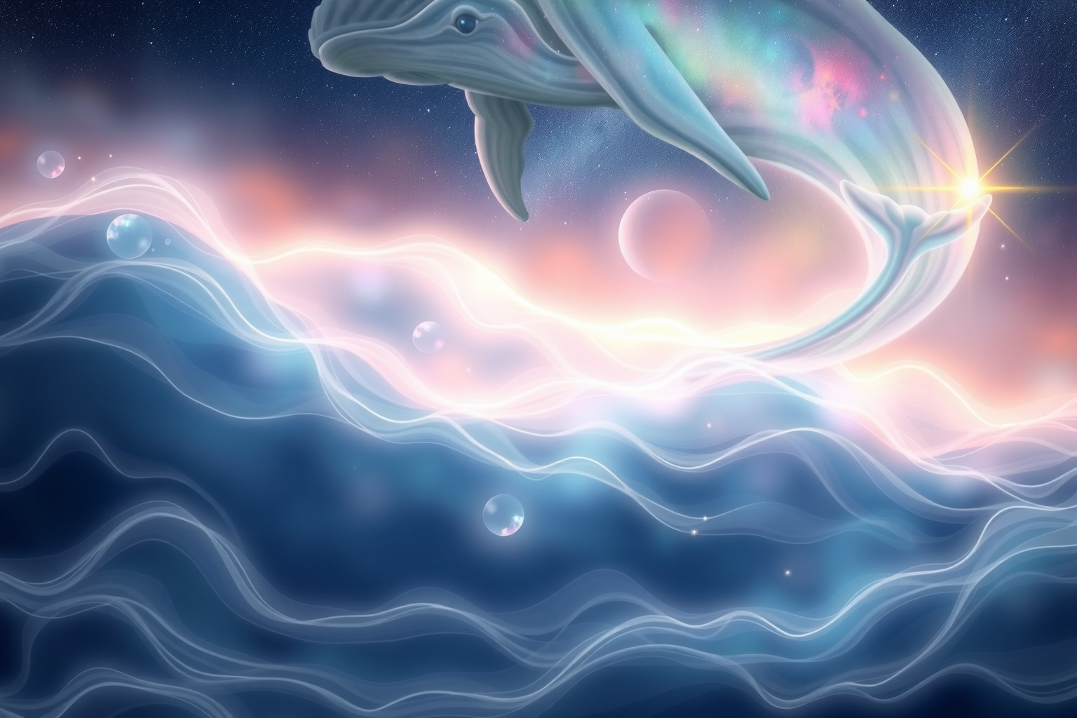 Sognare una balena simboleggia emozioni profonde e forza interiore.