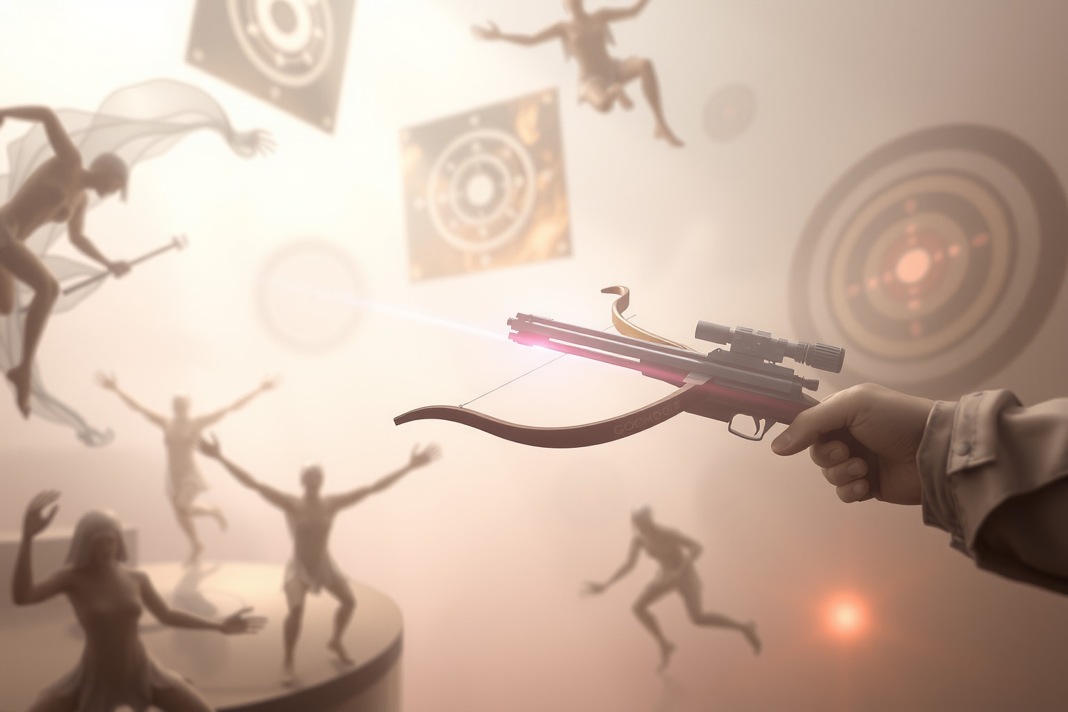 Sognare una balestra in torneo simboleggia sfide e abilità strategiche.